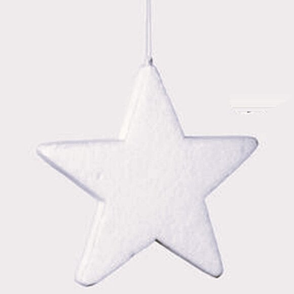 Set of 3 - 7.5" Large Flocked Stars - Picture 3 of 4